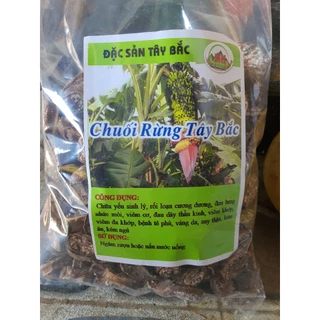 Chuối Hột Rừng khô [gói 1kg] chuối hột rừng thái lát