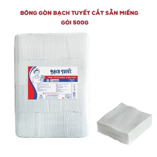 Bông gòn y tế cắt miếng Bông Bạch Tuyết 500gr