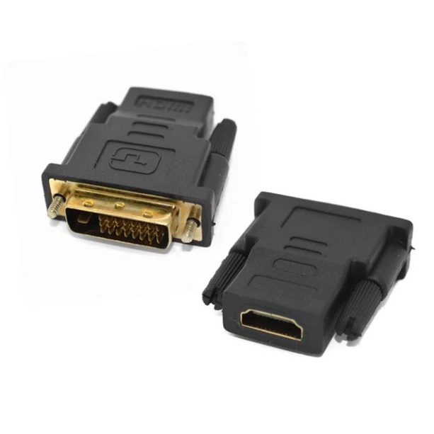 Đầu Chuyển DVI Chuẩn 24+1 Sang HDMI (Đầu Đực sang Cái) Bảo hành 6 tháng