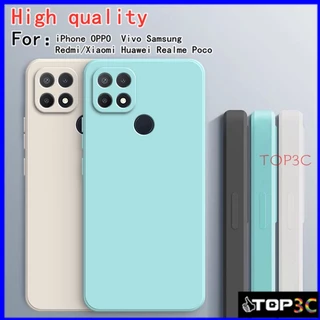 Ốp Điện Thoại Màu Trơn Cho Oppo A15 A15S A16 A16K A3S A17K A12E A1K A16E A9 2020 A5 2020 A17 YT