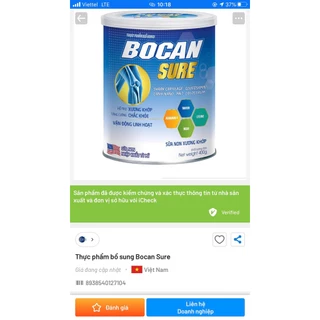 SỮA NON XƯƠNG KHỚP BOCAN SURE - tăng cường sức khỏe cơ-xương-khớp, Ngăn ngừa thoái hóa, chống loãng xương ( hộp 400g )