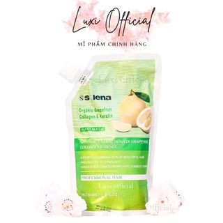 Dầu Hấp Bưởi SELENA GRAPEFRUIT COLLAGEN HAIR MASK Mềm Mượt Ngăn Rụng Tóc 500ML