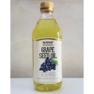 [Chai 1 Lít] DẦU THỰC VẬT HẠT NHO NGUYÊN CHẤT [Italia] NO BRAND Grape Seed Oil
