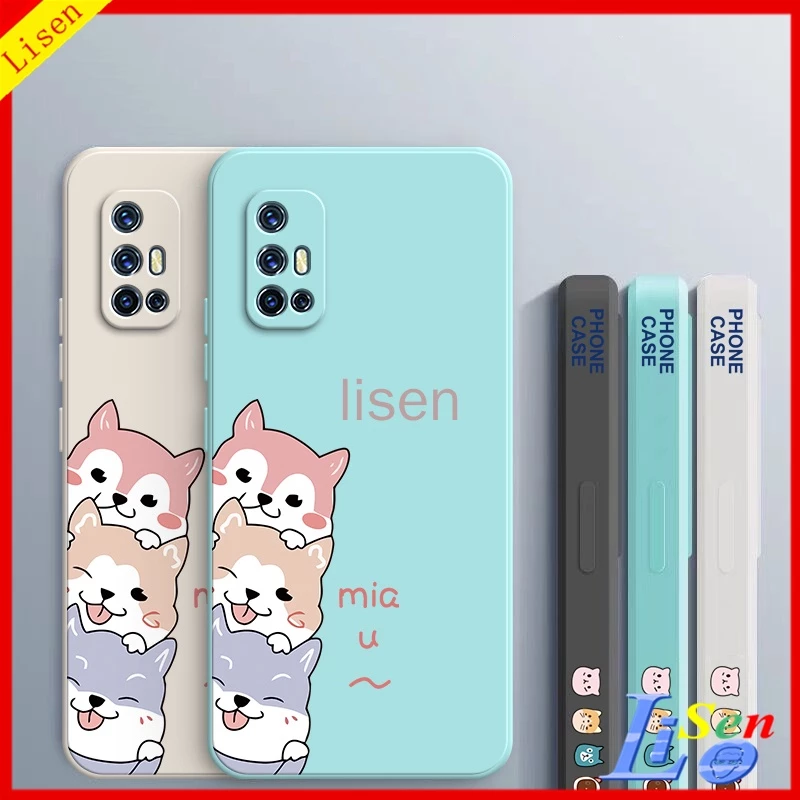 ốp lưng Vivo v19 neo Ốp Điện Thoại In Hình Chú Chó Dễ Thương Kèm Dây Đeo Cho Vivo V19 neo V15 V25 V25E V25 Pro 5G V23 5G V23E T1 5G gg