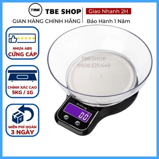 Cân Tiểu Ly Nhà Bếp 5kg WH B21 Tặng Tô Chứa & Pin ( Bảo Hành 1 Năm ) TBE Shop