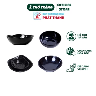 Chén Chấm Đen Bóng Nhựa Melamine Fataco Việt Nam Đựng Các Loại Chén Chấm