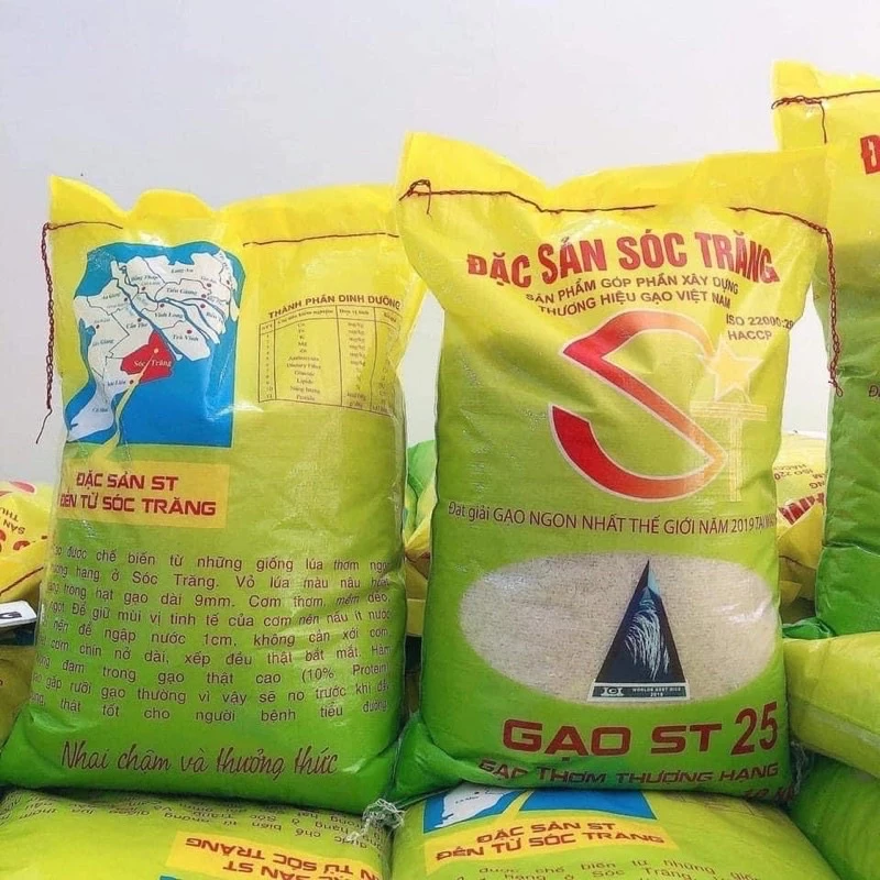 Gạo ST25 gạo thơm thượng hạng bao 5kg, 10kg