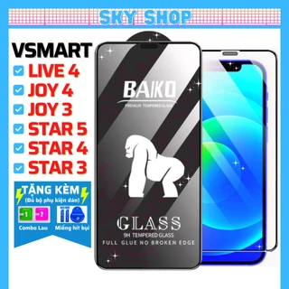Cường Lực Baiko Vsmart Live 4 Joy 4 Joy 3 Star 5 Star 4 Star 3 Active 3 - Phủ nano siêu mượt, chịu va đập tốt [sky]