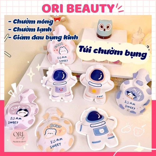 [HÀNG MỚI VỀ] Túi Chườm Đau Bụng Kinh Cho Nữ, Túi Chườm Nóng Lạnh Trong Suốt Hình Cô Gái Dễ Thương