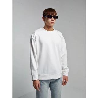 Áo tay dài sweater The Denimaniac màu trắng