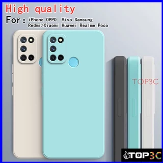 Ốp Điện Thoại Màu Trơn Cho Realme C17 7i C15 C12 C11 C20 C11 2021 C21 C21Y C25Y Realme c30s C30 YT