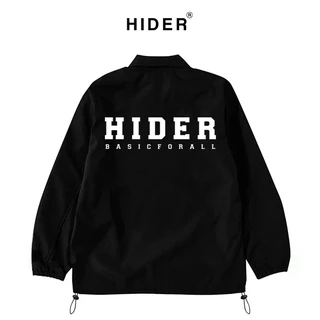 Áo Khoác Jacket HIDER Unisex Nam Nữ Nút Bấm Chất Dù 2 Lớp