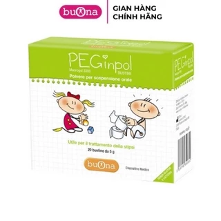 Buona piginpol Macrogol 3350.Hỗ trợ táo bón cấp và mãn tính cho trẻ em/ hộp 20 gói 5g,,