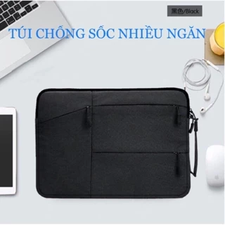 Túi Đựng Laptop Chống Sốc 13Inch 14Inch 15.6Inch Túi Chống Sốc Laptop Nhiều Ngăn Đựng Vải Cao Cấp