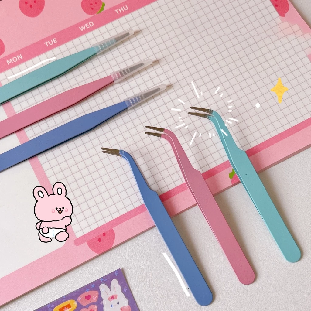 Nhíp, dụng cụ kẹp sticker màu pastel dễ thương