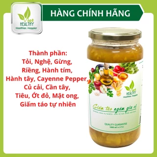 Giấm táo ngâm gia vị - Kháng sinh tự nhiên xay sẵn tiện lợi Viethealthy 1000ml