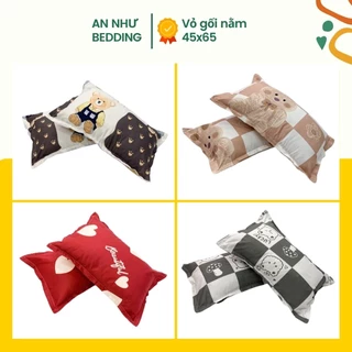 Vỏ gối nằm 💖45x65💖 vỏ gối, bao gối cotton poly đơn giản An Như Bedding