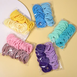 Set 50 dây buộc tóc KIDSBOWS co giãn nhiều màu sắc 1.1 inch thời trang cho nữ