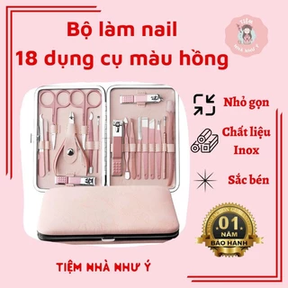 🔥 BỘ DỤNG CỤ BẨM MÓNG TAY 18 MÓN CAO CẤP THÉP KHÔNG GỈ 🔥