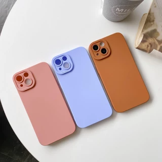 Ốp Điện Thoại TPU Mềm Màu Trơn Đơn Giản Bảo Vệ Ống Kính Máy Ảnh Cho Realme V20 Narzo 30A GT2 Neo2 5G 5 Pro C2