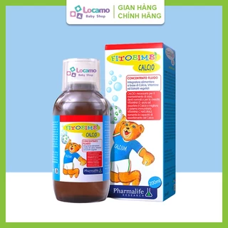 Canxi cho bé Fitobimbi Calcio Canxi Sinh Học Giúp tăng chiều cao Nhanh mọc răng Xương chắc khỏe Chai 200ml