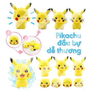 Đồ chơi lắp ráp ghép hình pokemon pikachu chibi dễ thương quà tặng cho bé yêu