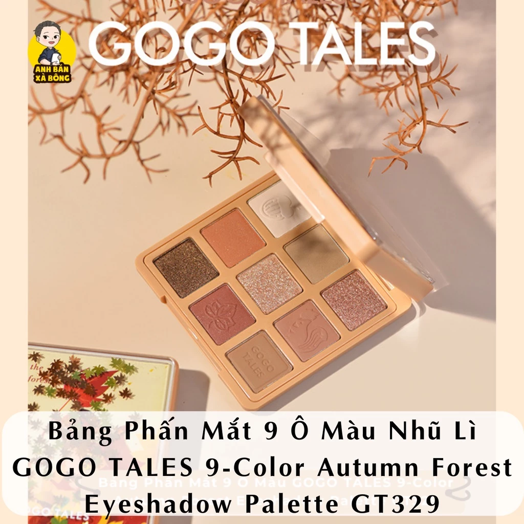 Bảng Phấn Mắt 9 Ô Màu GOGO TALES 9-Color Autumn Forest Eyeshadow Palette GT329