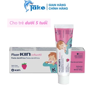 TAKE Store | Kem Đánh Răng Trẻ Em Fluor KIN CHILDREN ® 60g - Chăm Sóc Hệ Răng Sữa Cho Trẻ Em 1 - 5 Tuổi 50ml/60g