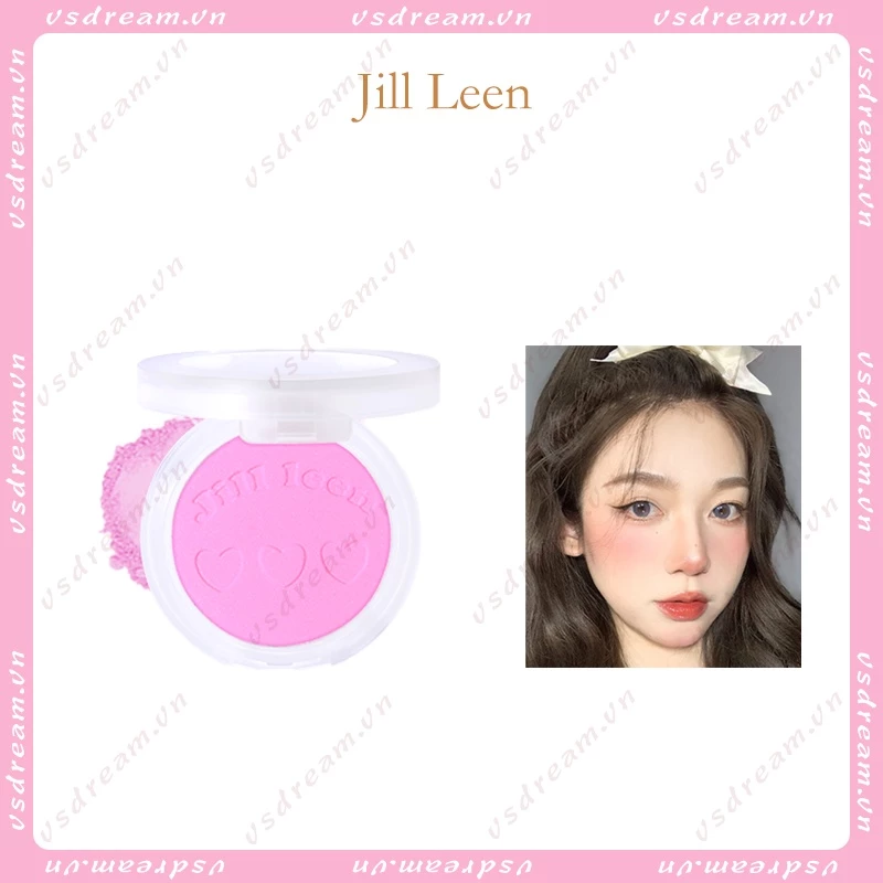 Jill Leen Phấn Má Hồng Lì Màu Cam / Đào Mềm Mịn Tự Nhiên Làm Sáng Da