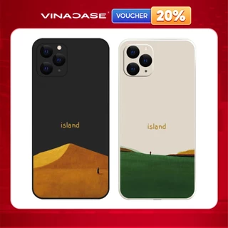 Ốp lưng Vina Case Iphone 6S/6 Plus/7G/8G/X/Xs/11/12/....dẻo cạnh vuông bảo vệ camera hình Island