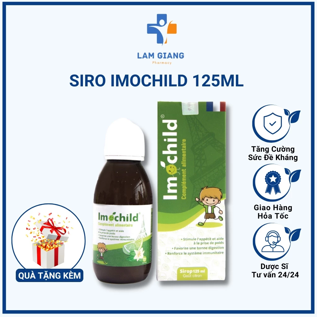 Siro Imochild 125ml tăng sức đề kháng cho bé, giúp bé ăn ngon ngủ ngon - Lam Giang Pharmacy