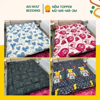 Topper nệm, nệm trải sàn, tấm bảo vệ đệm topper m2/m6/m8/2m An Như Bedding