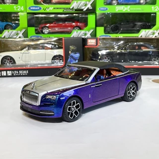 Mô hình xe ô tô hợp kim Rolls Royce Dawn mui trần tỉ lệ 1:24 hãng Newao 4 màu