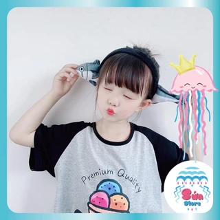 Bờm tóc Xược tóc hình cá mập đáng yêu cute phong cách Hàn Quốc cho bé gái BXT05