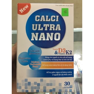 CALCI ULTRA NANO giúp bổ sung calci, vitamin D3 hiệu quả ( hộp 30 viên)