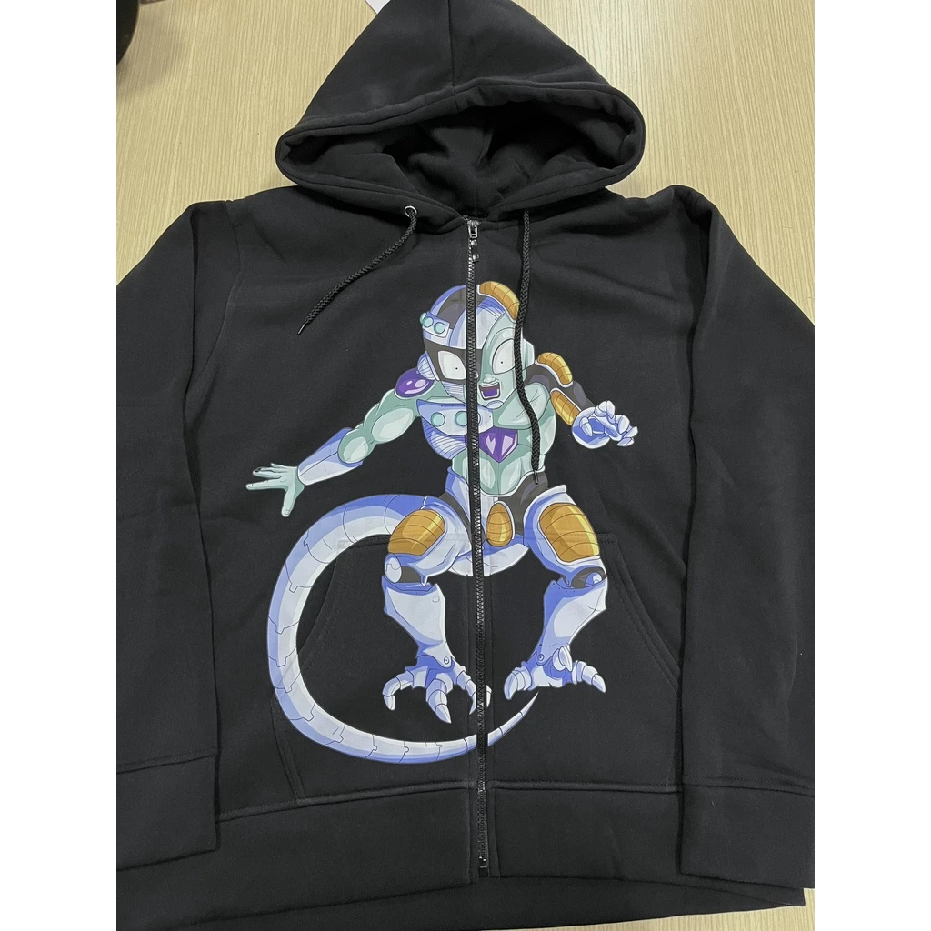 [TURNED NINJA] Áo khoác nỉ Unisex chất liệu cotton 100% nam nữ in hình Frieza trong manga/anime Dragon Ball