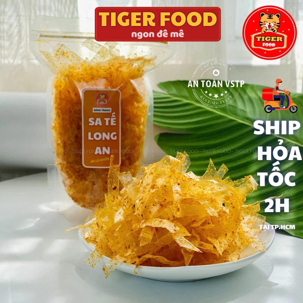 Bánh Tráng Trộn Sa Tế 💖TIGER FOOD💖 Bánh Tráng Sa Tế Long An Vị Cay Nhẹ Thơm Ngon - Đồ Ăn Vặt Snack Sài Gòn
