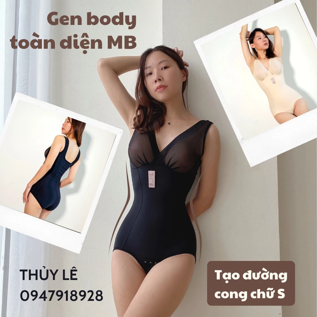 Gen body MB định hình toàn thân, gọn eo, giảm mỡ lưng mỡ nách, tạo đường cong chữ S