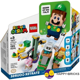 LEGO 71387 C-23Bộ khởi đầu cuộc phiêu lưu của Luigi Bộ gạch xây dựng Super Mario 6+