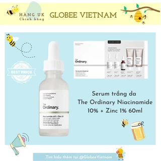 [BILL ANH] SIZE LỚN 60ml - Serum SÁNG TRẮNG DA, GIẢM THÂM NÁM - The Ordinary Niacinamide 10% + Zinc 1% - TÁCH SET