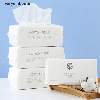 Set 100 Khăn Cotton Lau Mặt Dùng Một Lần Tiện Lợi