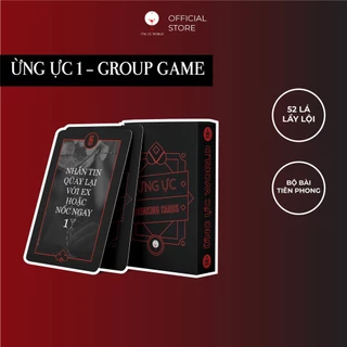 Bộ bài uống rượu drinking game Ừng Ực 1 với 52 lá thử thách phiên bản tiệc tùng với bạn bè