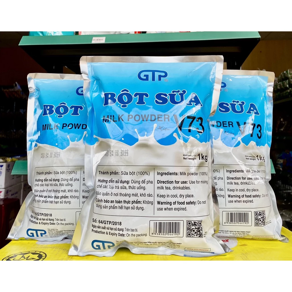 Bột Kem Béo Pha Trà Sữa Gia Thịnh Phát Milk Power (V73, V83) Gói 1kg