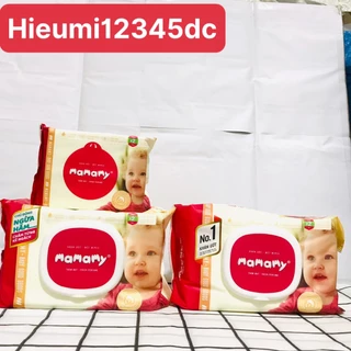 Khăn ướt Mamamy hộp 60/90/100 tờ có mùi/ không mùi có nắp cho bé