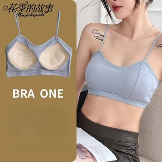 Áo Ngực Thể Thao cotton Không Gọng Thép Chống Ánh Sáng Hở Lưng Cho Nữ