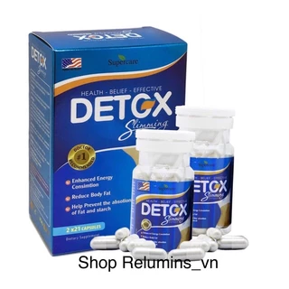 Viên uống giảm cân cấp tốc Detox hỗ trợ giảm cảm giác thèm ăn và giúp đào thải mỡ thừa slimming an toàn hiệu quả tại nhà