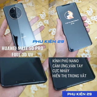 [Huawei Mate 30/ 40/ 50 Pro] Kính cường lực FULL màn FULL keo UV Glass Pro+ 9H