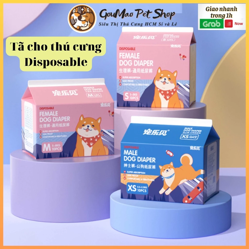 Tã / Bỉm size mini , lớn đực, cái cho chó mèo tã cho thú cưng Disposale - Goumao pet