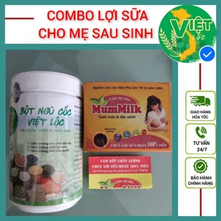 ❤Combo kích sữa sau sinh, ngũ cốc việt lộc, cốm lợi sữa mummilk viện vụ sản, sữa nhiều, chống tắt tia sữa, sữa đặc thơm