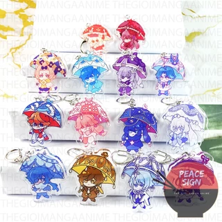 ( Mica trong acrylic ) Móc khóa GENSHIN IMPACT ver Ô Quý Tộc game quà tặng xinh xắn dễ thương chibi anime